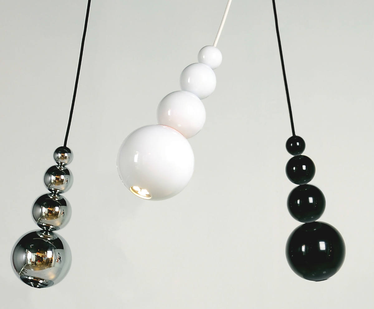 Hanglampen Decoratief Spot Wit Zwart Chroom