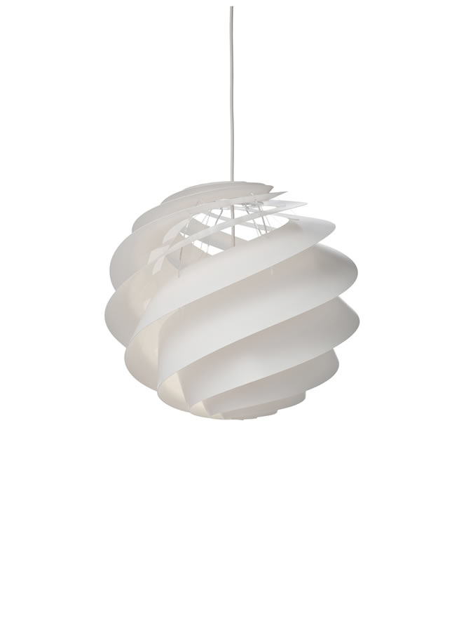 Hanglamp Design Eettafel Swirl 3 Medium Wit