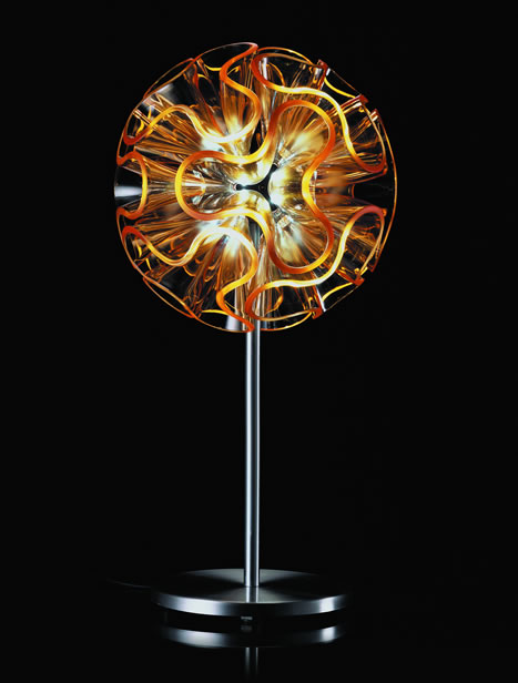 Tafellampen Led Verlichting Design Coral Table Light 45cm Orange 01