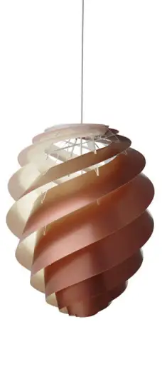 Hanglampen Swirl 2 Large Koper