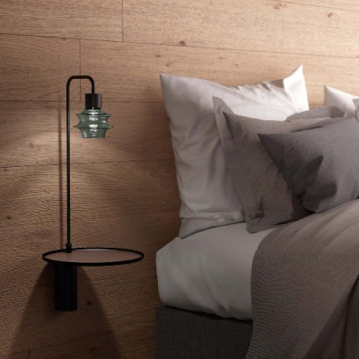 wandlamp slaapkamer met tafel en usb aansluiting