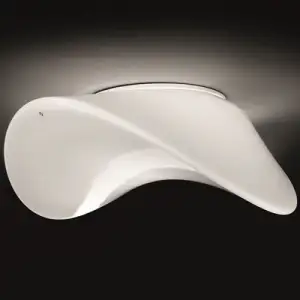 Plafondlampen Design Glas Wit Led